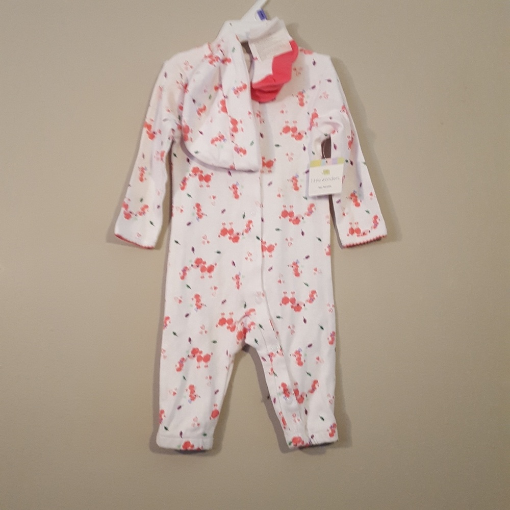 3 piece Poodle print pajama set